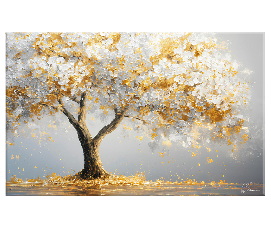 Картина на холсте GOLDEN TREE арт.8271139