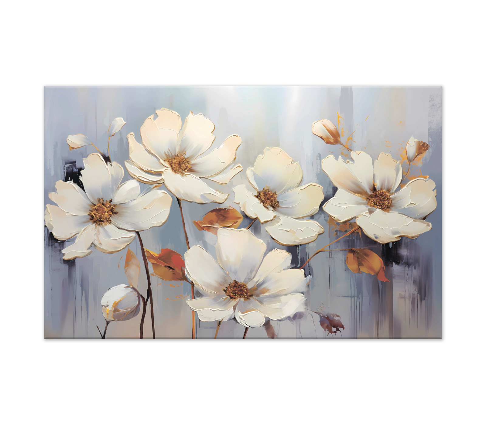 Картина на холсте WHITE FLOWERS арт. 8271011 - фото 4
