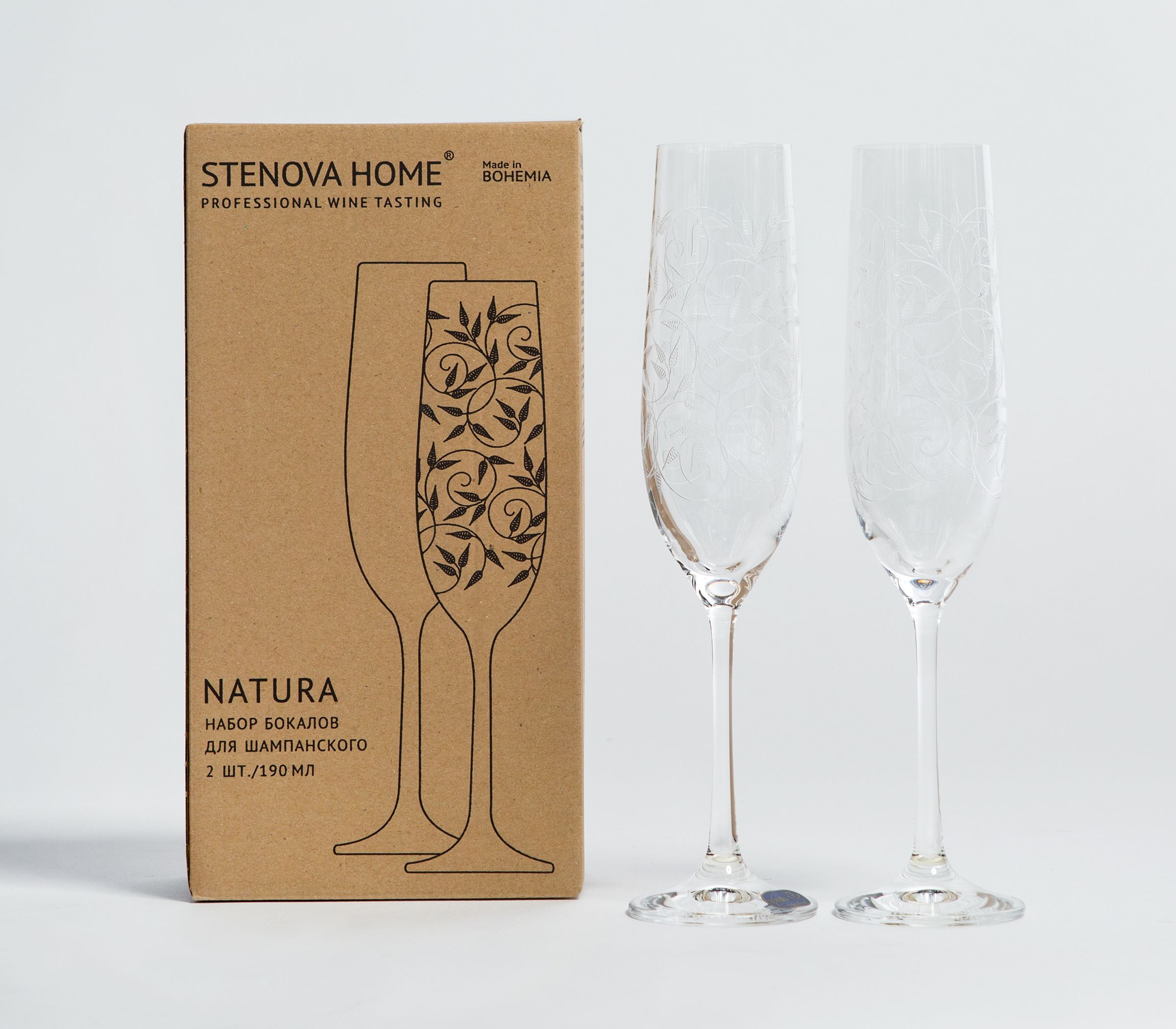 Набор бокалов для шампанского Natura