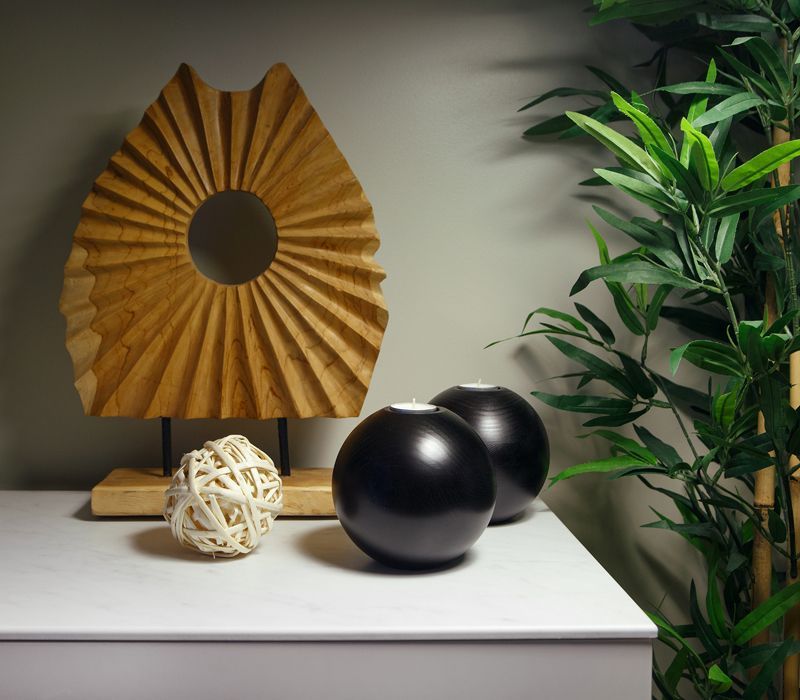 Подсвечник Wooden Black - фото 1
