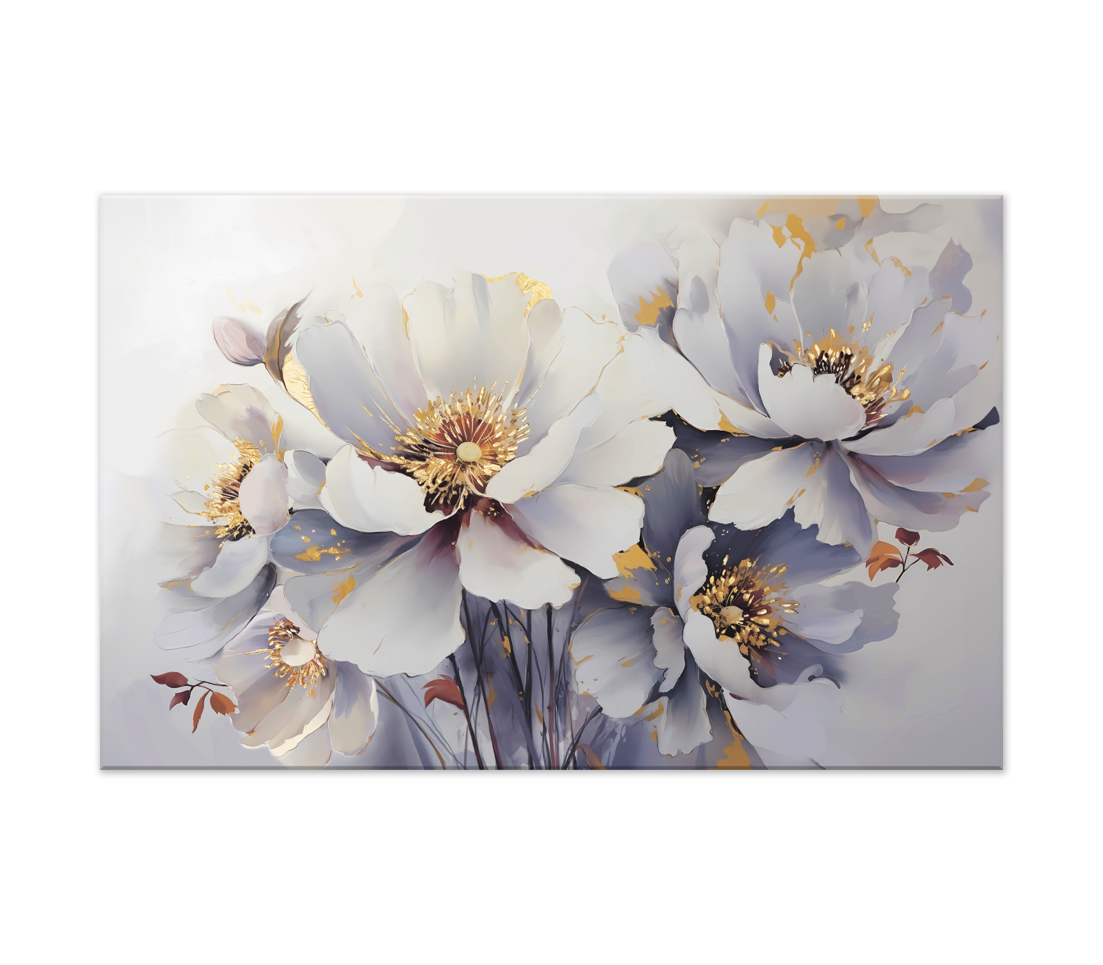 Картина на холсте WHITE FLOWERS арт. 8271012 - фото 4