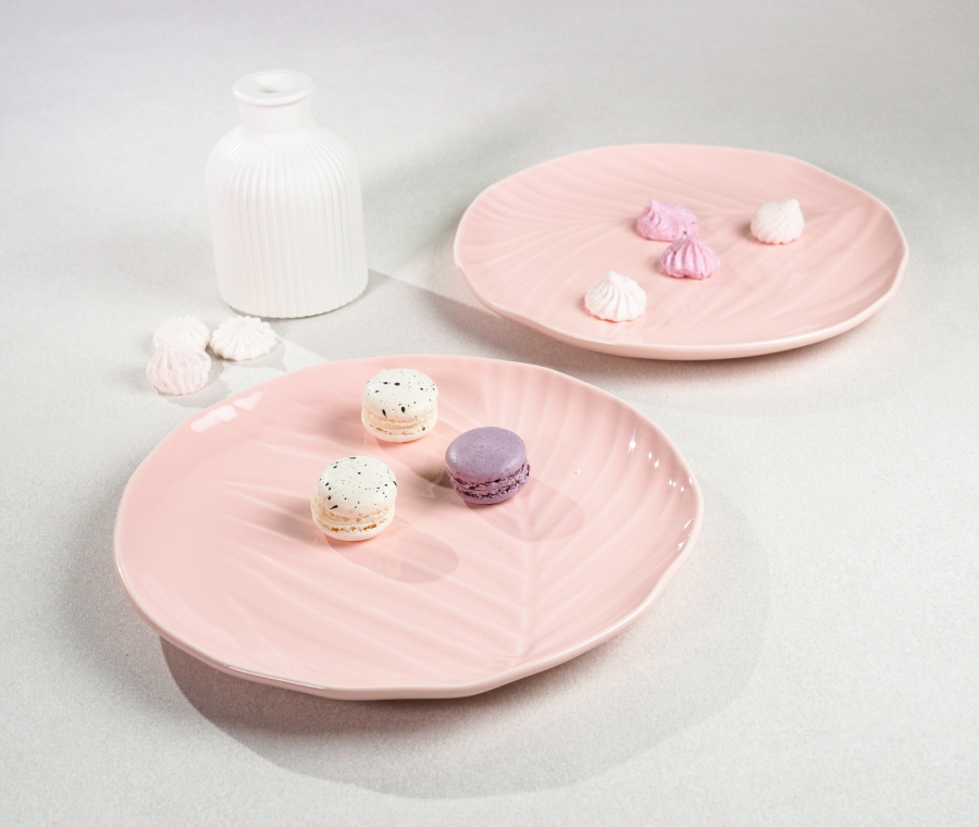 Набор тарелок закусочных BALI (розовый)