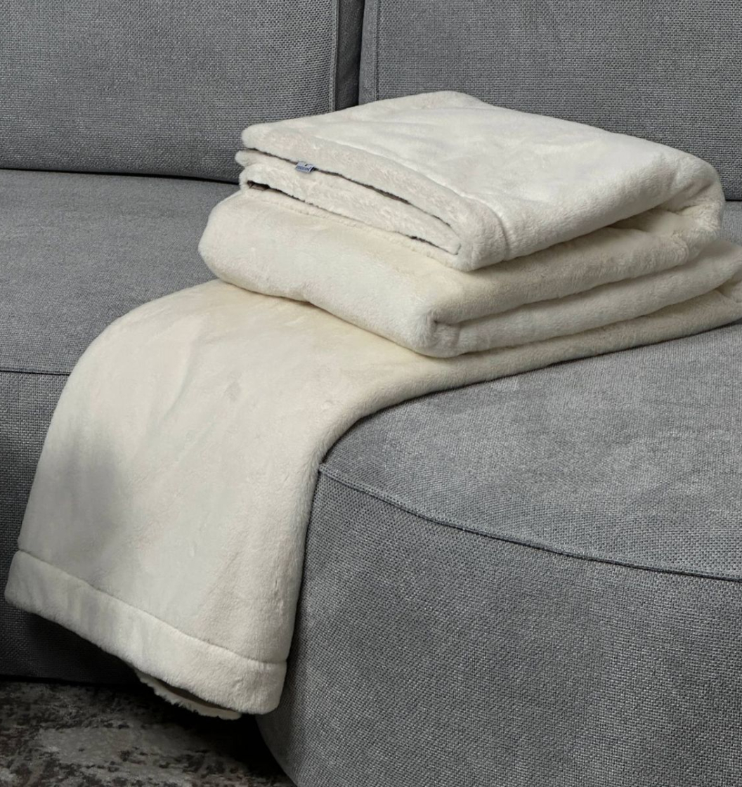 Покрывало меховое стеганое MILKY SHAKE