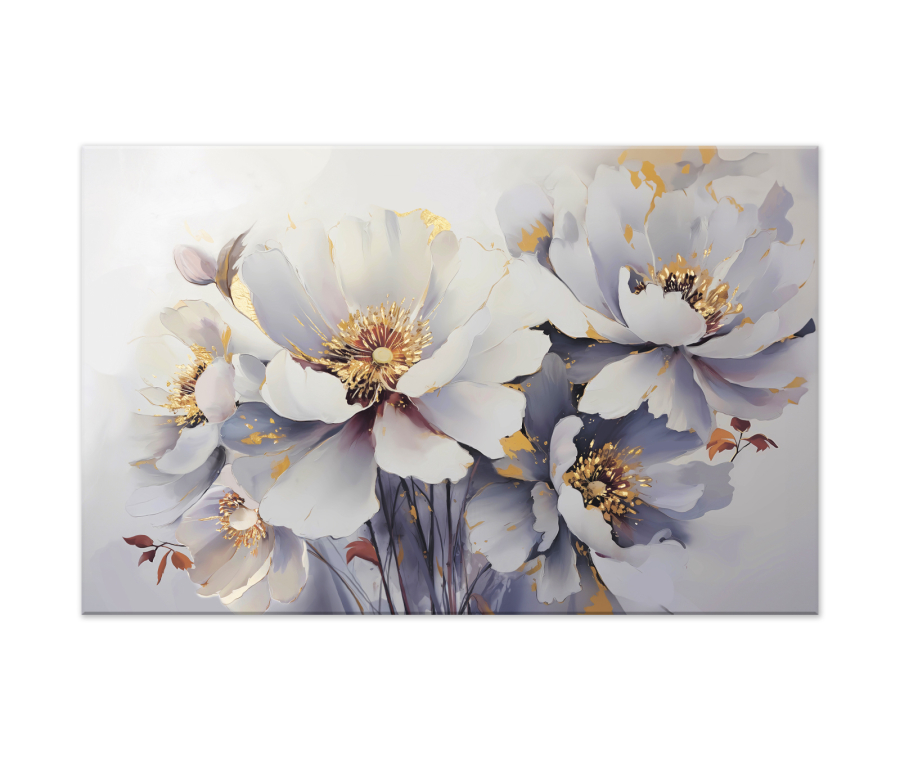 Картина на холсте WHITE FLOWERS арт. 8271012