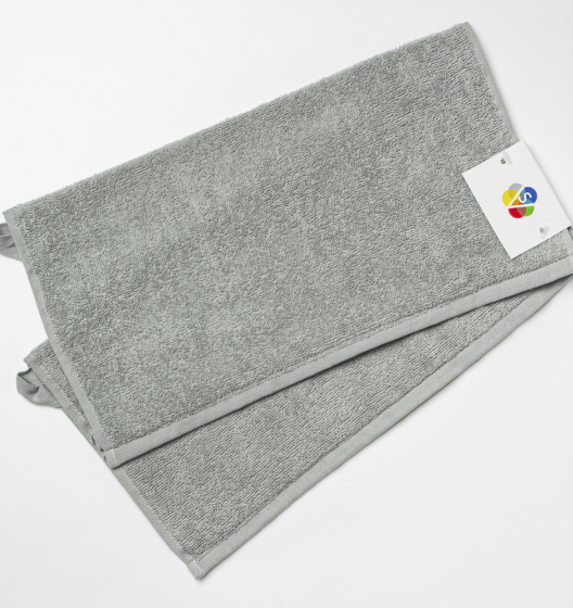 Набор полотенец махровых IDEAL (серо-зеленый, 2 шт)