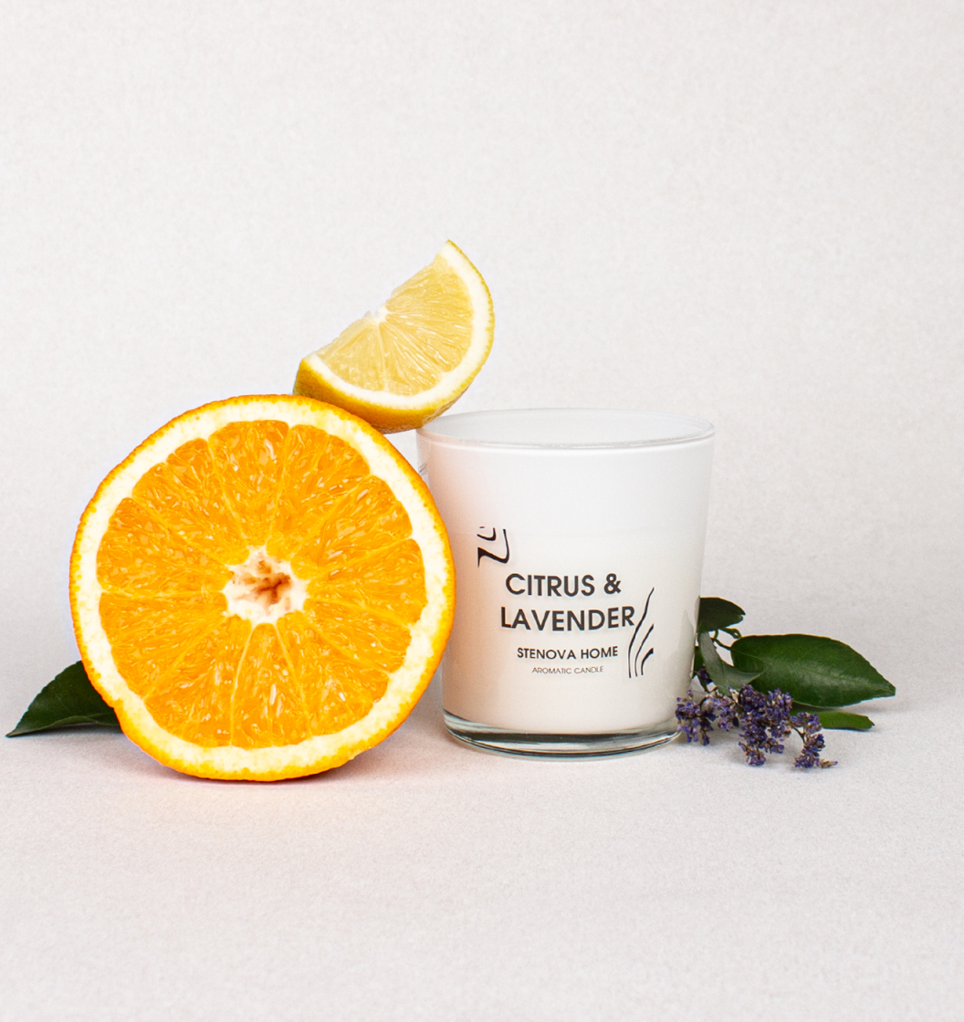 Свеча ароматическая CITRUS & LAVENDER