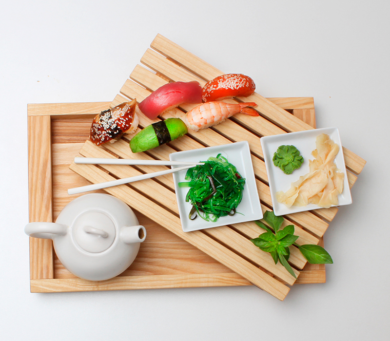 Доска сервировочная-поднос (ясень)